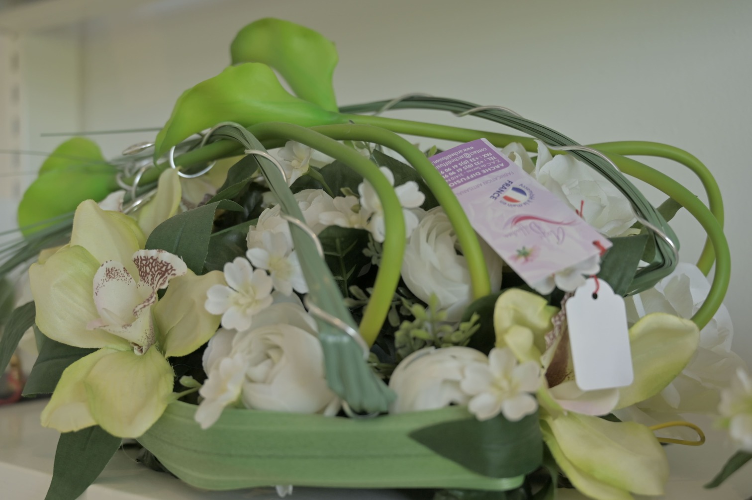 bouquet des fleurs blanches